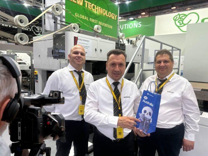 EXONIA adopte la technologie des sacs en papier automatisée d'ALLWELL